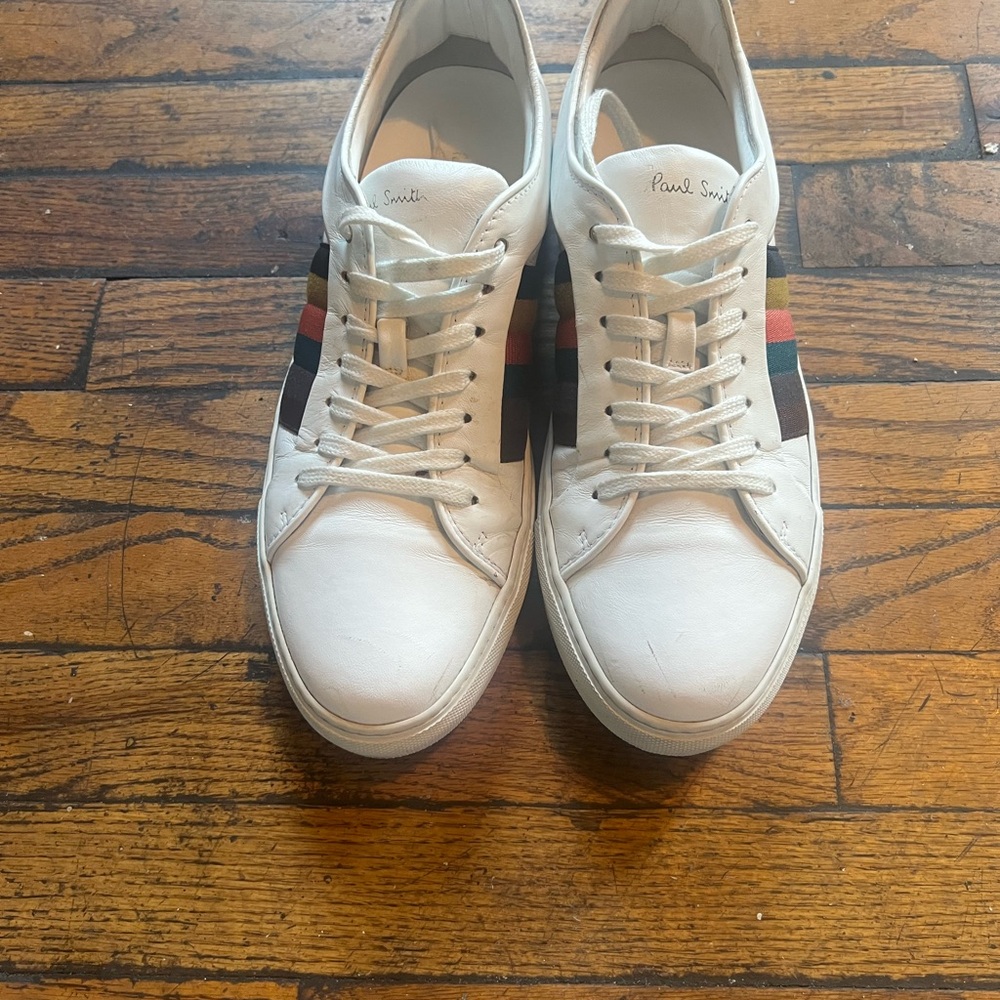 Paul Smith White Sneakers Classic Minimalist Design - pre owned